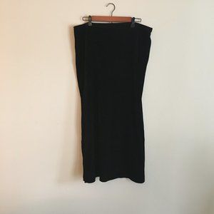Old Navy Black Velvet Long Skirt Size L